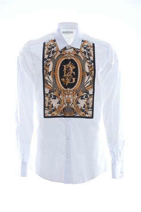 dolce gabbana long sleeve shirt|dolce and gabbana casual shirts.